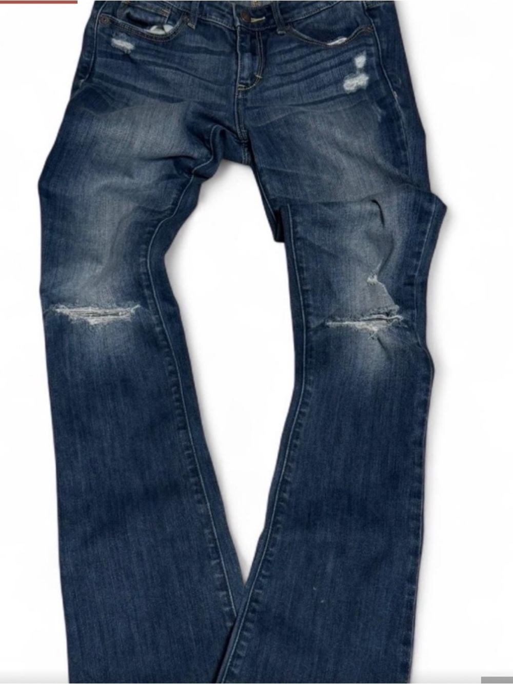 Abercrombie & Fitch Distressed Indigo Skinny Jeans
